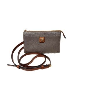 Dooney & Bourke Gray and Brown Crossbody Bag